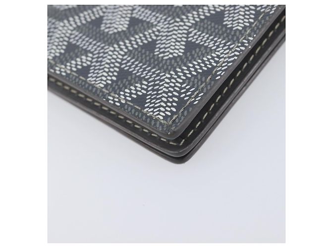 Tarjetero Goyard Herringbone Malesherbes PVC Gris Auth 207647V Castaño - vista 16