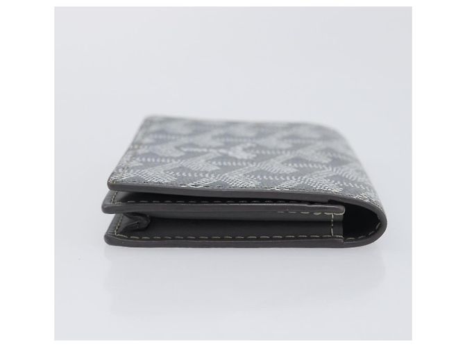 Tarjetero Goyard Herringbone Malesherbes PVC Gris Auth 207647V Castaño - vista 3