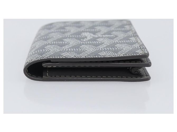 Tarjetero Goyard Herringbone Malesherbes PVC Gris Auth 207647V Castaño - vista 4