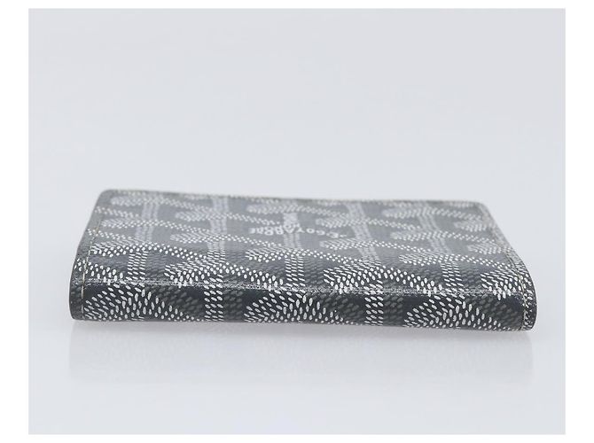 Tarjetero Goyard Herringbone Malesherbes PVC Gris Auth 207647V Castaño - vista 5
