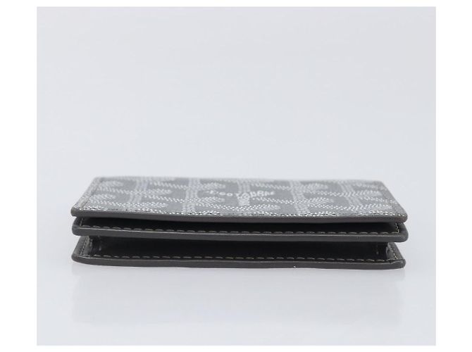 Tarjetero Goyard Herringbone Malesherbes PVC Gris Auth 207647V Castaño - vista 6