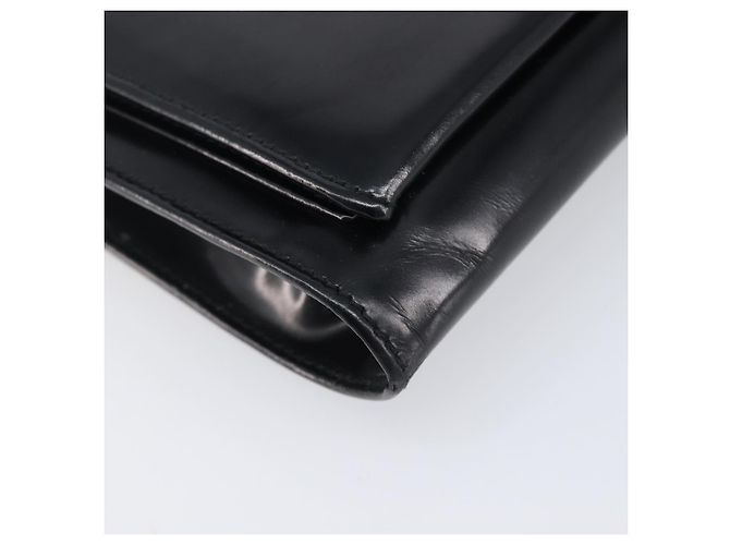 Bolso de hombro PRADA Patent Black Silver Auth bs37116 Negro Plata - vista 16
