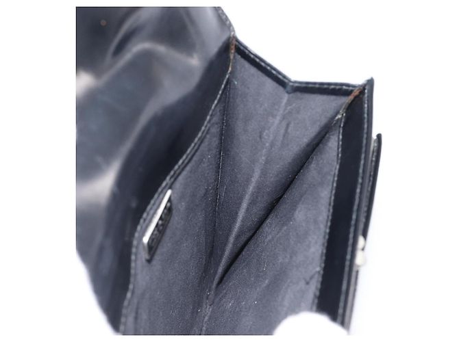Bolso de hombro PRADA Patent Black Silver Auth bs37116 Negro Plata - vista 22