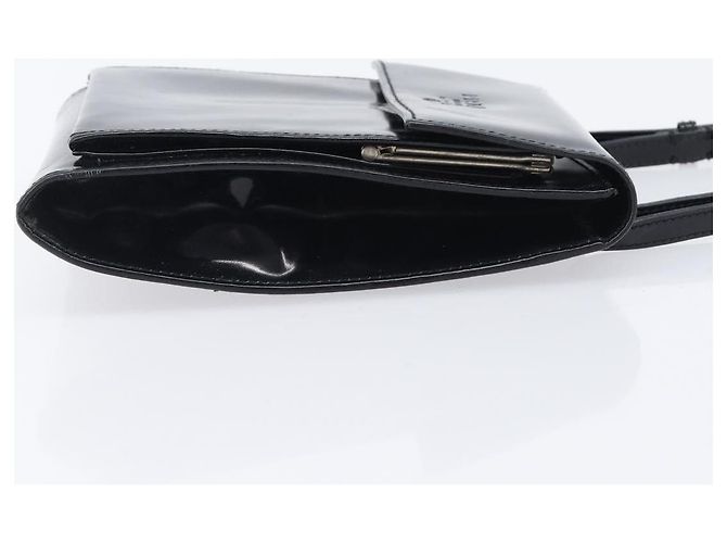 Bolso de hombro PRADA Patent Black Silver Auth bs37116 Negro Plata - vista 3