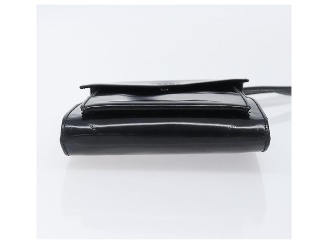 Bolso de hombro PRADA Patent Black Silver Auth bs37116 Negro Plata - vista 5