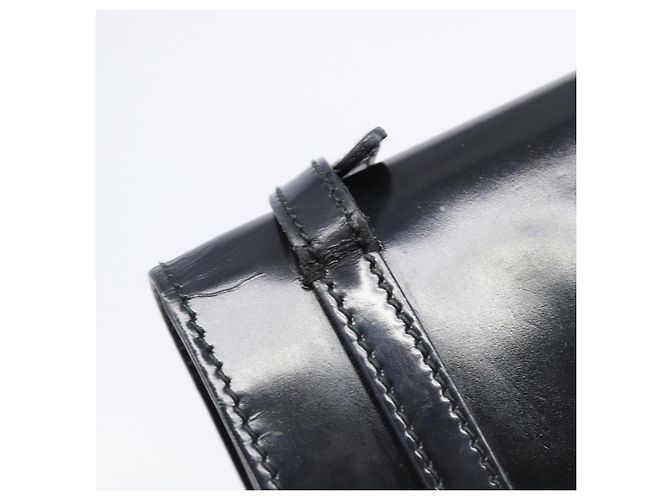 Bolso de hombro PRADA Patent Black Silver Auth bs37116 Negro Plata - vista 9