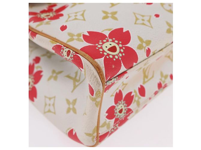 LOUIS VUITTON Monogram Cherry Blossom Sac Retro PM Bag M92014 LV Auth BA15759V Blanco - vista 17