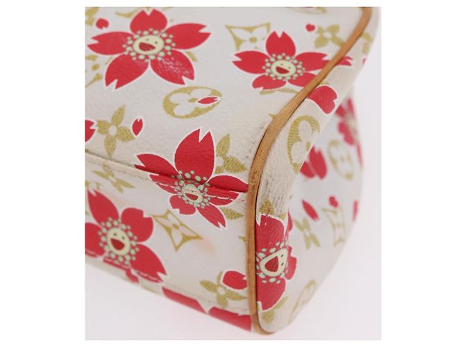 LOUIS VUITTON Monogram Cherry Blossom Sac Retro PM Bag M92014 LV Auth BA15759V Blanco - vista 18