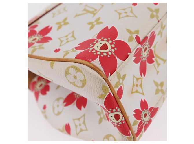 LOUIS VUITTON Monogram Cherry Blossom Sac Retro PM Bag M92014 LV Auth BA15759V Blanco - vista 19