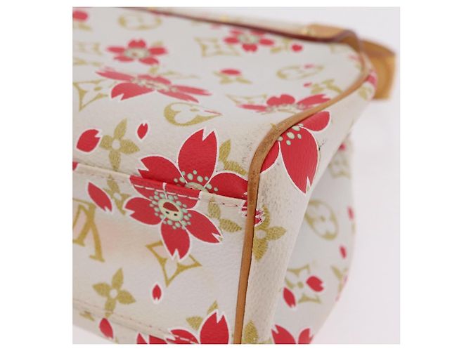 LOUIS VUITTON Monogram Cherry Blossom Sac Retro PM Bag M92014 LV Auth BA15759V Blanco - vista 20