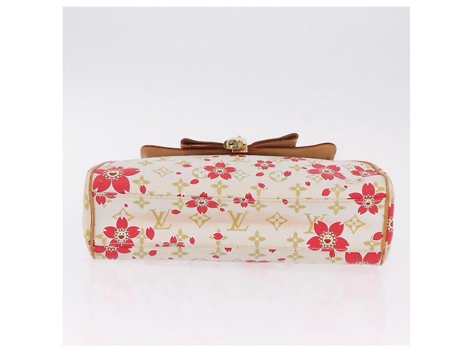 LOUIS VUITTON Monogram Cherry Blossom Sac Retro PM Bag M92014 LV Auth BA15759V Blanco - vista 8