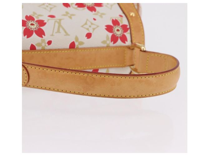 LOUIS VUITTON Monogram Cherry Blossom Sac Retro PM Bag M92014 LV Auth BA15759V Blanco - vista 9