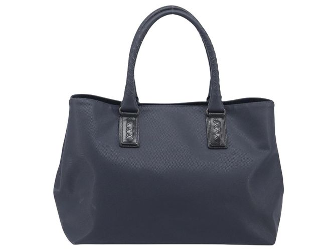 Bolso Tote Bottega Veneta Cuero Navy Silver 222498 Auth bs37507 Plata Azul marino - vista 2