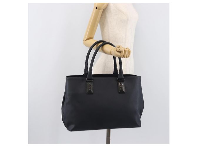Bolso Tote Bottega Veneta Cuero Navy Silver 222498 Auth bs37507 Plata Azul marino - vista 28