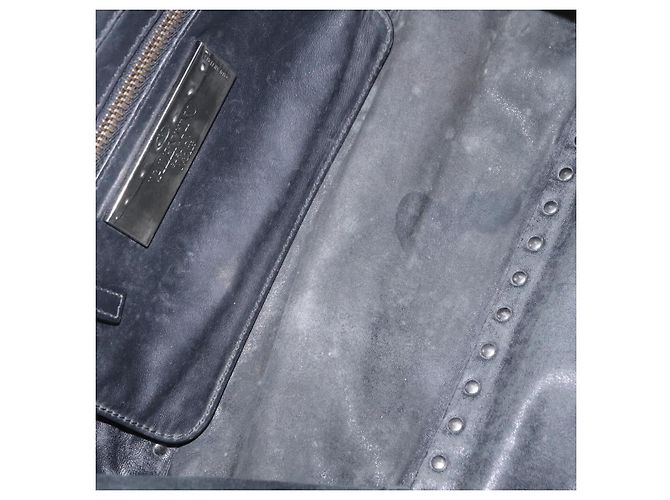 Bolso Valentino Studs de piel 2way Negro Plata Auth ka6536 - vista 11
