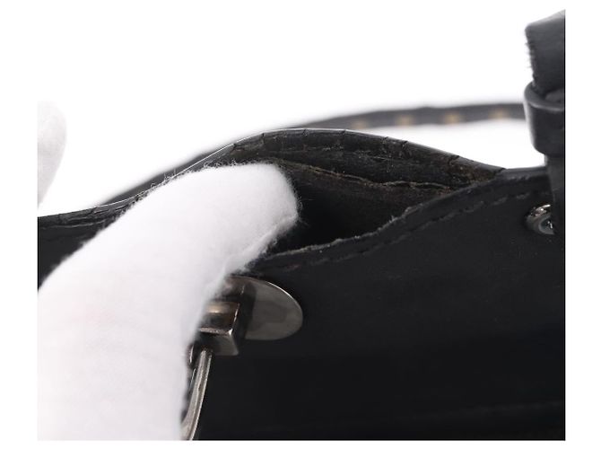 Bolso Valentino Studs de piel 2way Negro Plata Auth ka6536 - vista 23