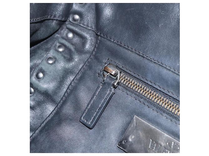 Bolso Valentino Studs de piel 2way Negro Plata Auth ka6536 - vista 27