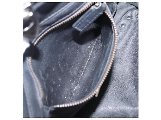 Bolso Valentino Studs de piel 2way Negro Plata Auth ka6536 - vista 28