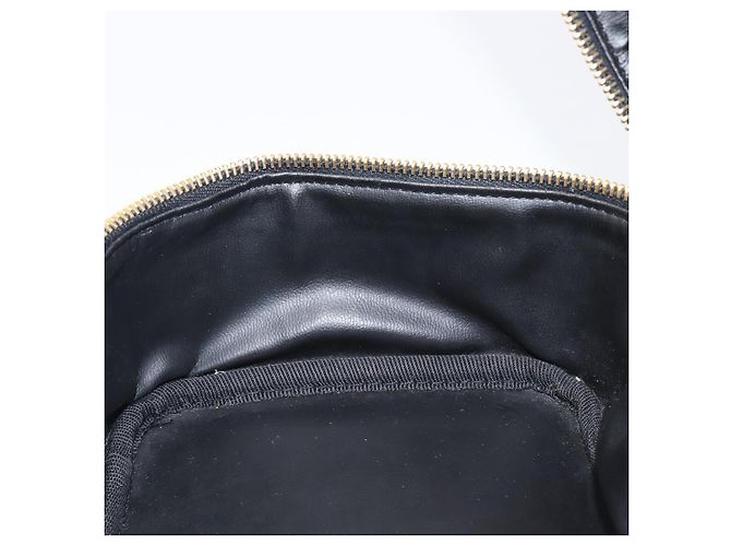 Beauty case CHANEL Vanity Caviar Skin Black Gold CC Auth BA16061V Nero D'oro - vista 22