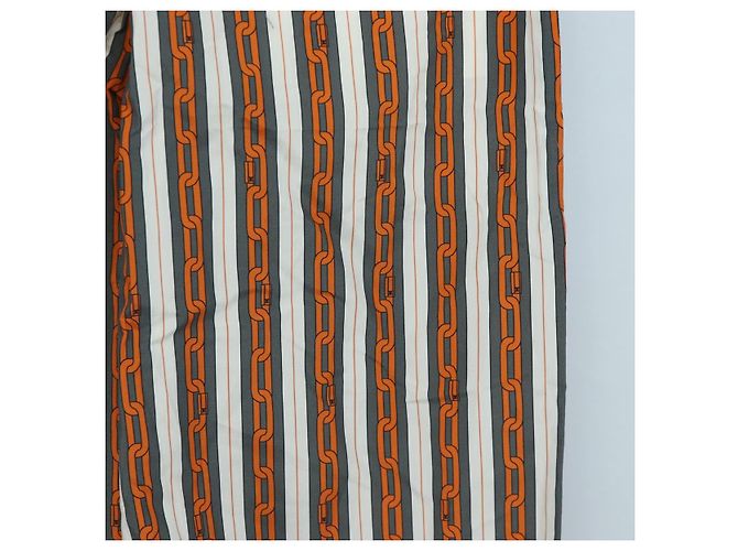 Pantaloni LOUIS VUITTON Cotone 40 Orange LV Auth 206947M Arancione - vista 13