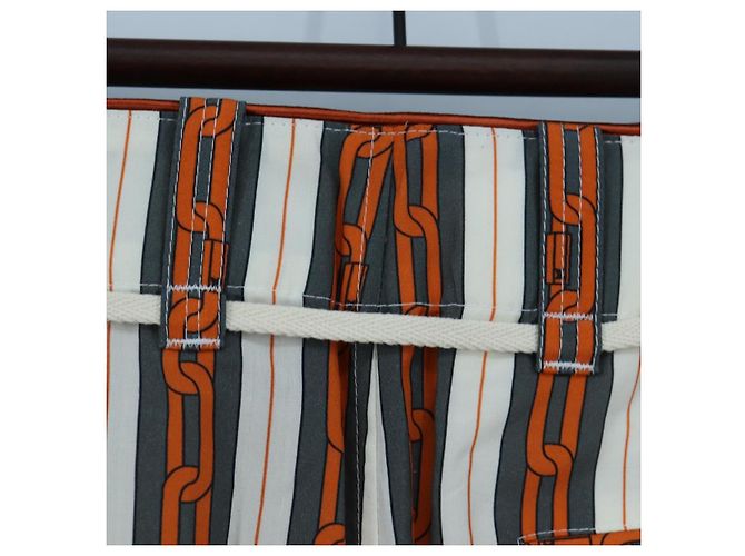 Pantaloni LOUIS VUITTON Cotone 40 Orange LV Auth 206947M Arancione - vista 16