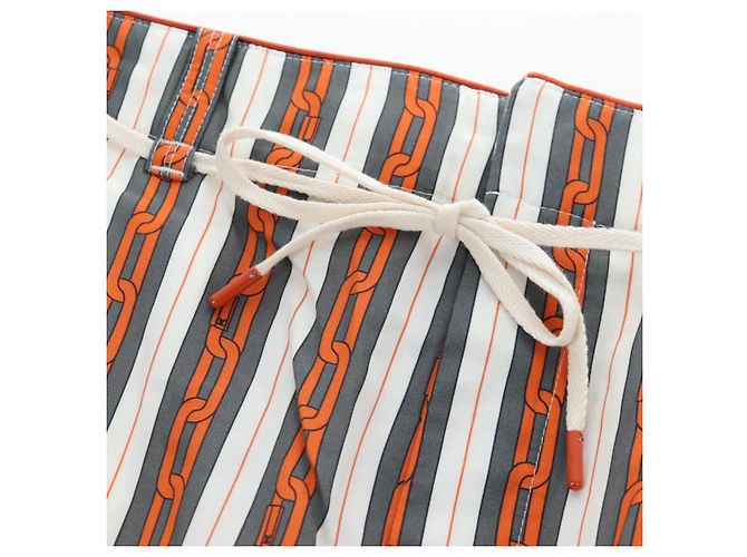 Pantaloni LOUIS VUITTON Cotone 40 Orange LV Auth 206947M Arancione - vista 17