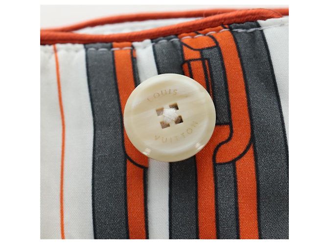 Pantaloni LOUIS VUITTON Cotone 40 Orange LV Auth 206947M Arancione - vista 20