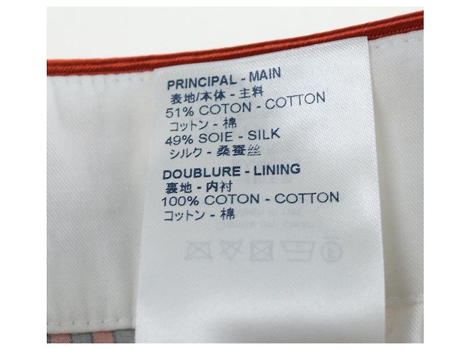 Pantaloni LOUIS VUITTON Cotone 40 Orange LV Auth 206947M Arancione - vista 23