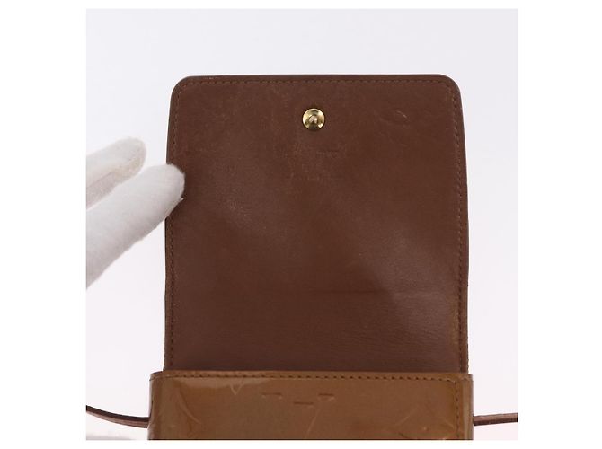 LOUIS VUITTON Monogram Vernis Walker Wallet Bronze M91154 LV Auth ka6490 - Ansicht 20