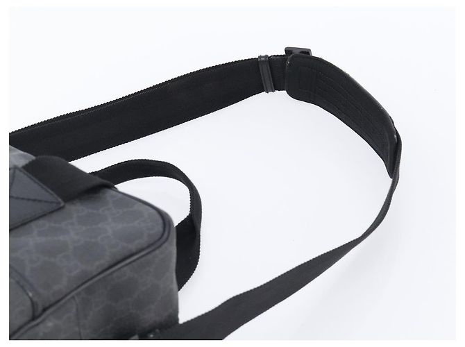 Borsa a mano GUCCI GG Supreme PVC 2way Nero 170058 Auth 204755A - vista 15