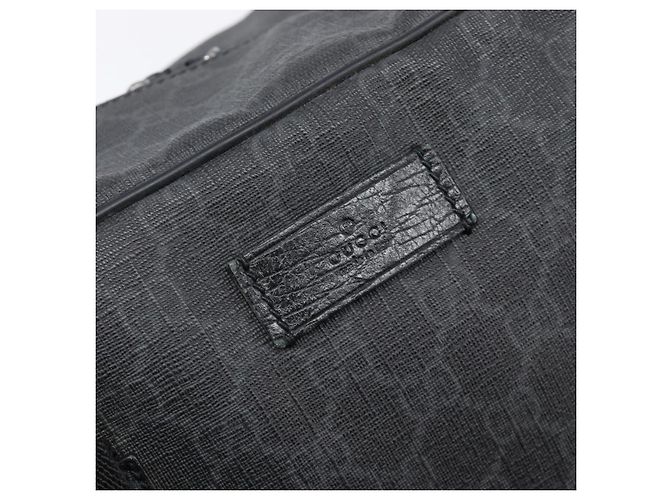 Borsa a mano GUCCI GG Supreme PVC 2way Nero 170058 Auth 204755A - vista 20