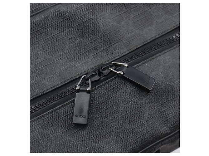 Borsa a mano GUCCI GG Supreme PVC 2way Nero 170058 Auth 204755A - vista 21