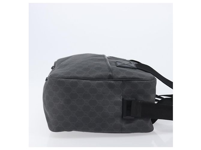 Borsa a mano GUCCI GG Supreme PVC 2way Nero 170058 Auth 204755A - vista 3