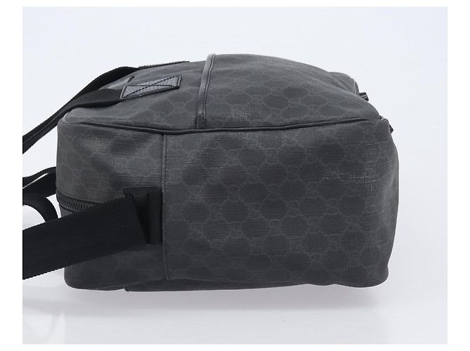 Borsa a mano GUCCI GG Supreme PVC 2way Nero 170058 Auth 204755A - vista 4