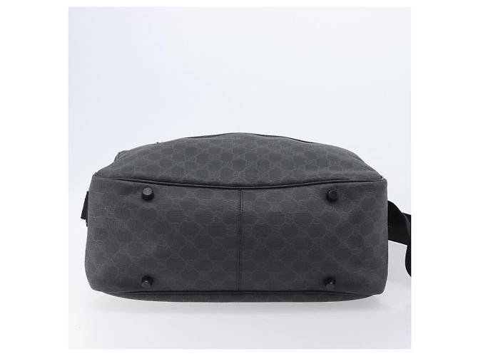 Borsa a mano GUCCI GG Supreme PVC 2way Nero 170058 Auth 204755A - vista 5