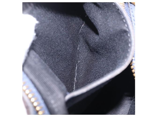 Chloé Sac à main Chloe Etel en cuir 2way Navy Gold Auth 206768 Doré Bleu Marine - vue 26