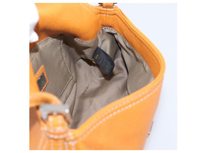 Bolsa de Ombro FENDI Mamma Baguette em Couro Marrom Prata Auth ep16384A - vista 23