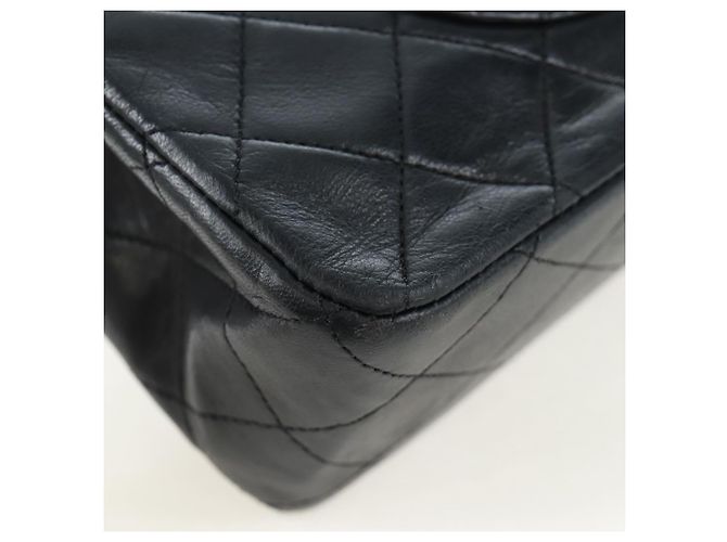 Borsa a tracolla CHANEL Chain Matelasse25 Lamb Skin Black Gold CC Auth BA16028SAV Nero D'oro - vista 17