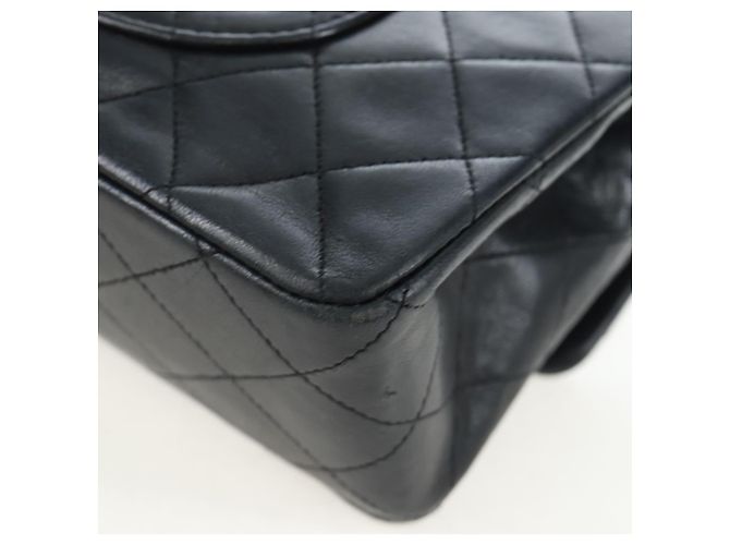 Borsa a tracolla CHANEL Chain Matelasse25 Lamb Skin Black Gold CC Auth BA16028SAV Nero D'oro - vista 18