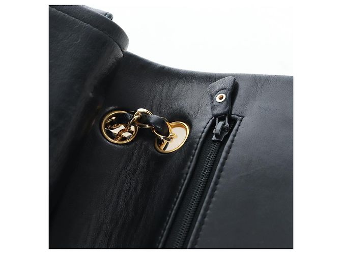 Borsa a tracolla CHANEL Chain Matelasse25 Lamb Skin Black Gold CC Auth BA16028SAV Nero D'oro - vista 22