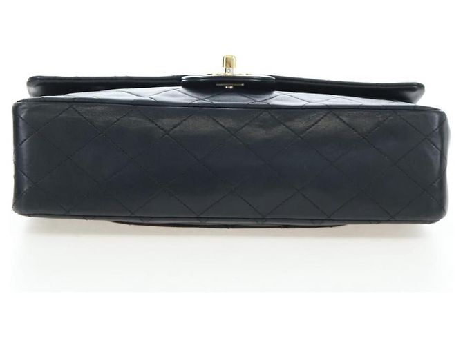 Borsa a tracolla CHANEL Chain Matelasse25 Lamb Skin Black Gold CC Auth BA16028SAV Nero D'oro - vista 5