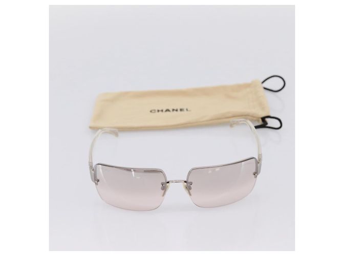 Occhiali da sole senza montatura CHANEL plastica Clear CC Auth 205500M - vista 12
