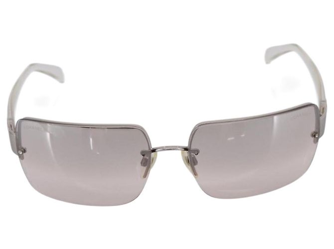 Occhiali da sole senza montatura CHANEL plastica Clear CC Auth 205500M - vista 13