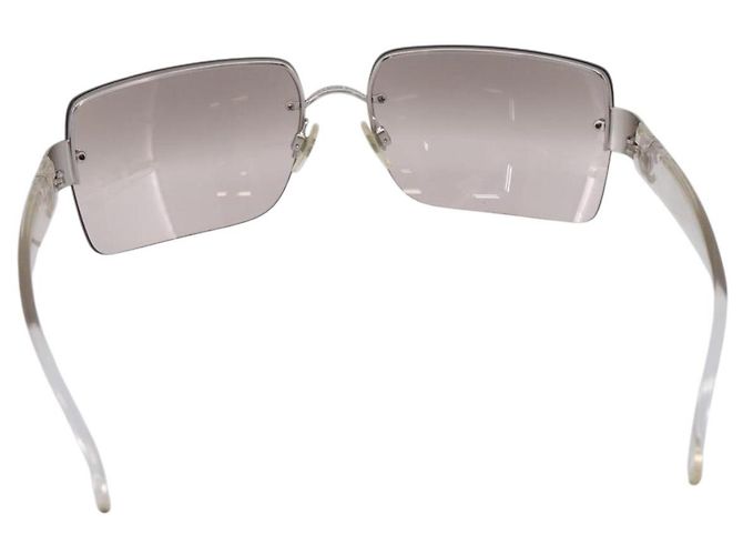 Occhiali da sole senza montatura CHANEL plastica Clear CC Auth 205500M - vista 2