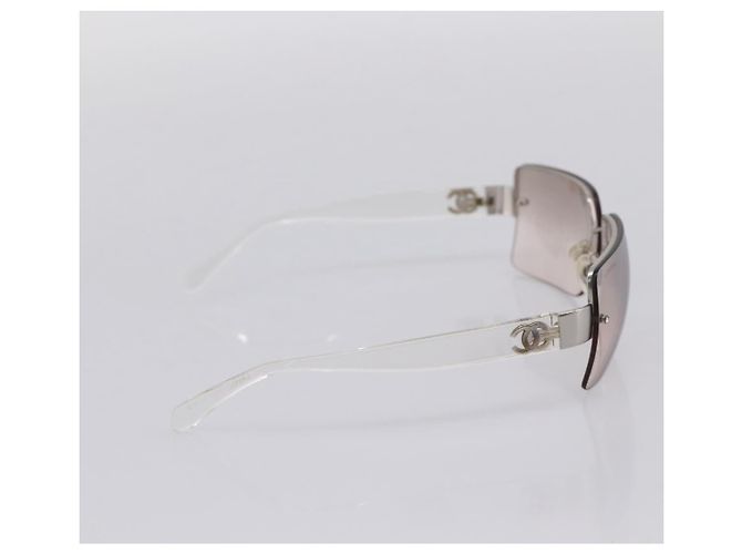 Occhiali da sole senza montatura CHANEL plastica Clear CC Auth 205500M - vista 3