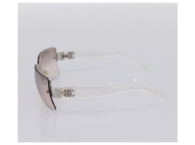 Occhiali da sole senza montatura CHANEL plastica Clear CC Auth 205500M - vista 5