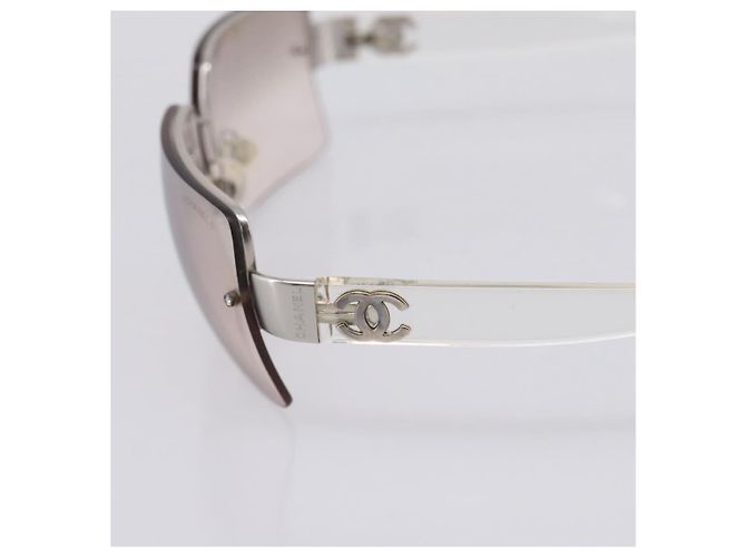 Occhiali da sole senza montatura CHANEL plastica Clear CC Auth 205500M - vista 6