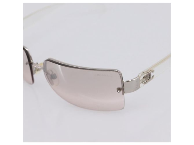 Occhiali da sole senza montatura CHANEL plastica Clear CC Auth 205500M - vista 8