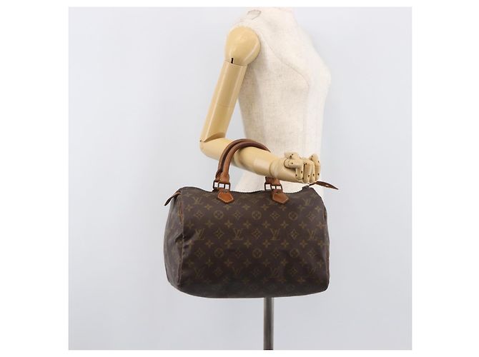 LOUIS VUITTON Monogram Speedy 30 Hand Bag M41526 LV Auth 207433 Monograma - vista 24