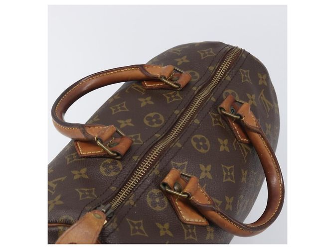 LOUIS VUITTON Monogram Speedy 30 Hand Bag M41526 LV Auth 207433 Monograma - vista 7